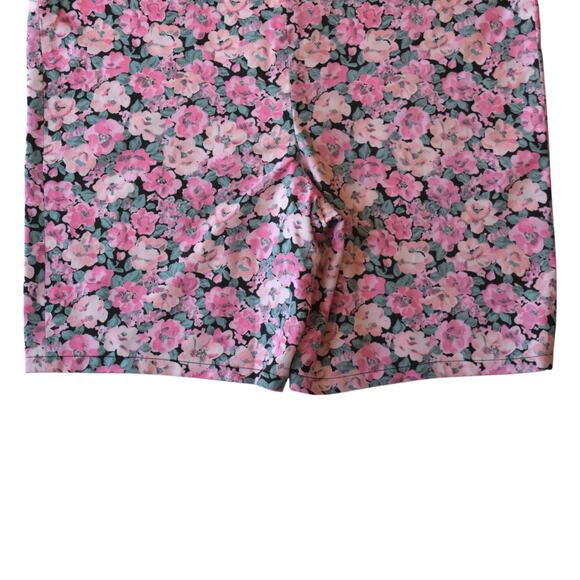 Retro Pink Floral Romper Overalls - Medium Size, 1980s Fashion - Picture 6 of 6